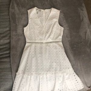 White lace Anthropologie dress